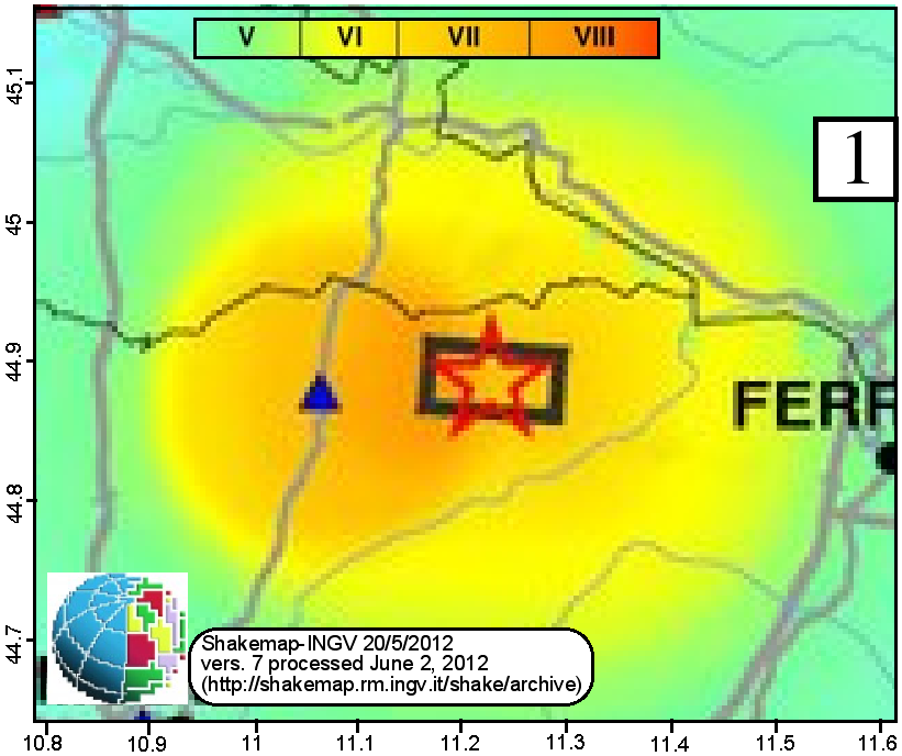 by INGV, obtained with: http://shakemap.rm.ingv.it/shake/archive